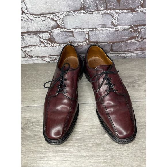 Allen Edmonds Hillcrest Brown Leather Bicycle Toe Lace Up Dress Shoes Men 11D US main image 13